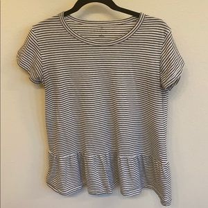 Caslon striped peplum tee from Nordstrom
